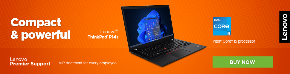 Lenovo Thinkpad 14s, packing Intel Core i5 and Lenovo Premier Support